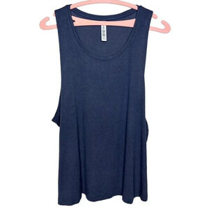 Athleta Well Rested Rib Sleep Tank Medievel Violet Sz. 1X NWT